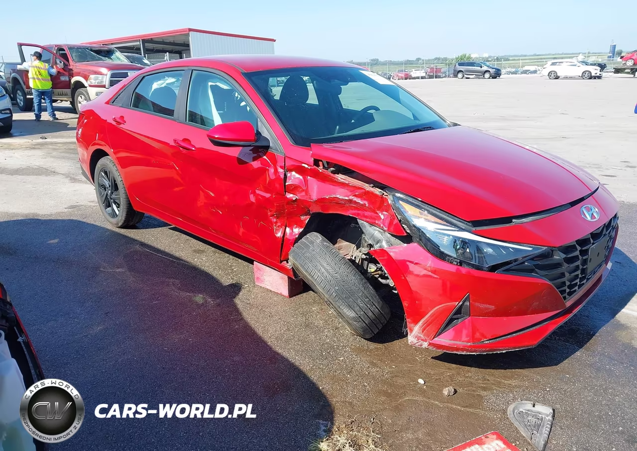 2022 Hyundai Elantra Hybrid Blue VIN:KMHLM4AJ6NU030888 - 6