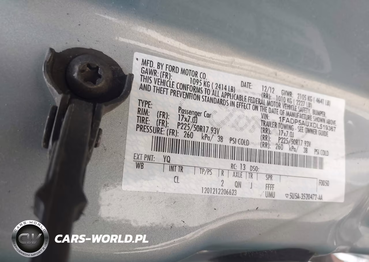 2013 Ford C-Max Hybrid Se VIN:1FADP5AUXDL519367 - 9