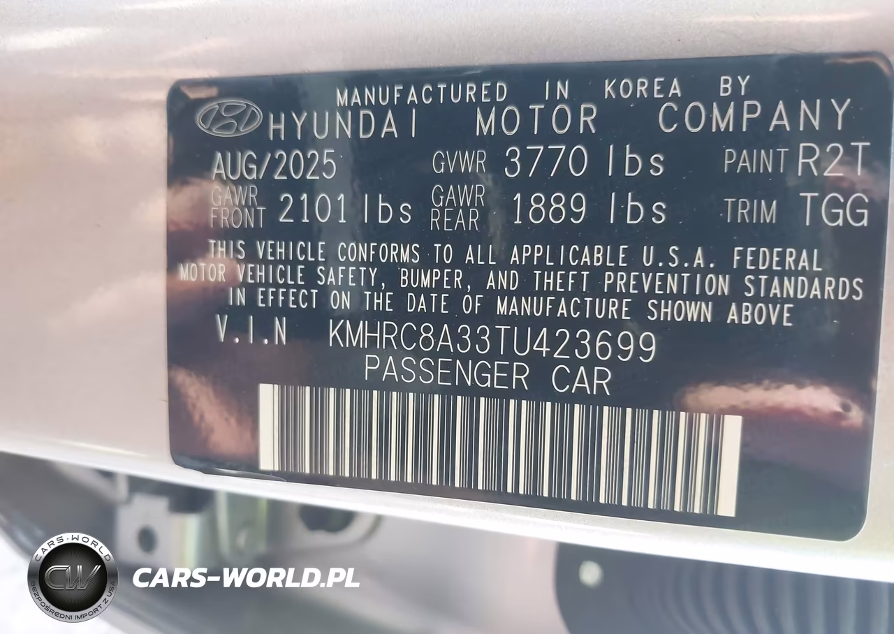 2026 Hyundai Venue Sel VIN:KMHRC8A33TU423699 - 9