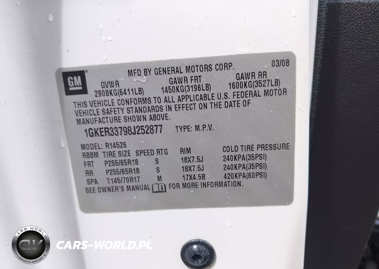 2008 GMC Acadia Slt-2 VIN:1GKER33798J252877 - 9