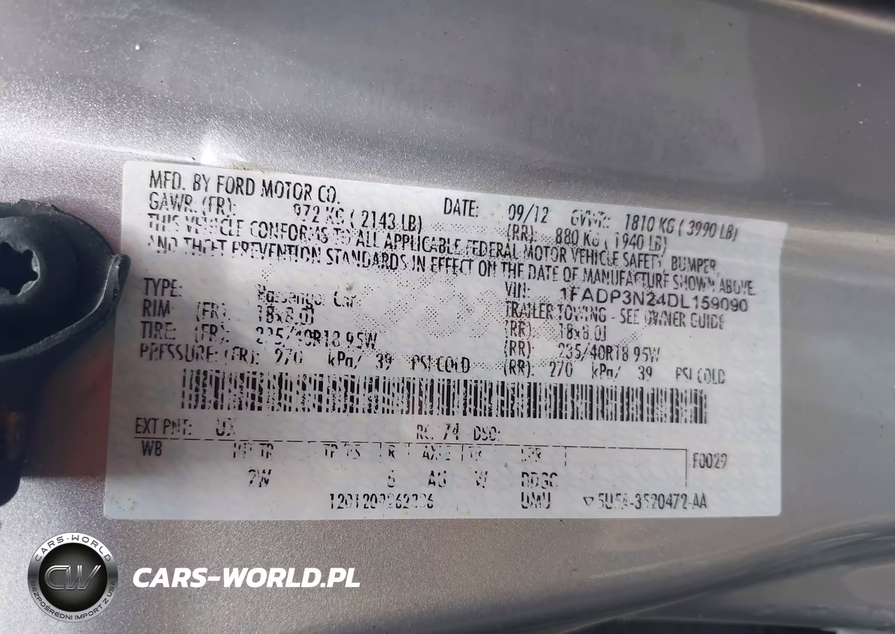 2013 Ford Focus Titanium VIN:1FADP3N24DL159090 - 9
