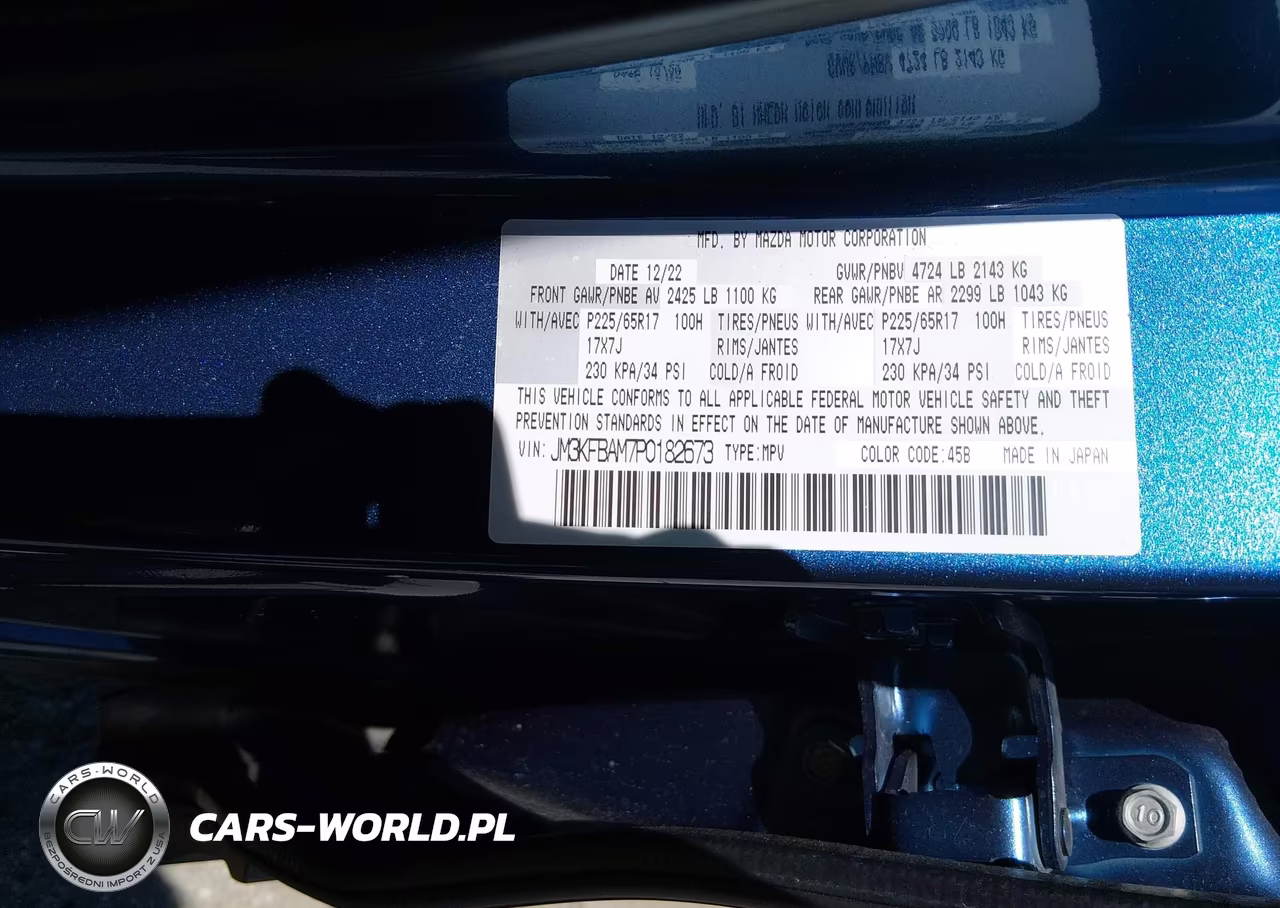 2023 Mazda Cx-5 2.5 S VIN:JM3KFBAM7P0182673 - 9