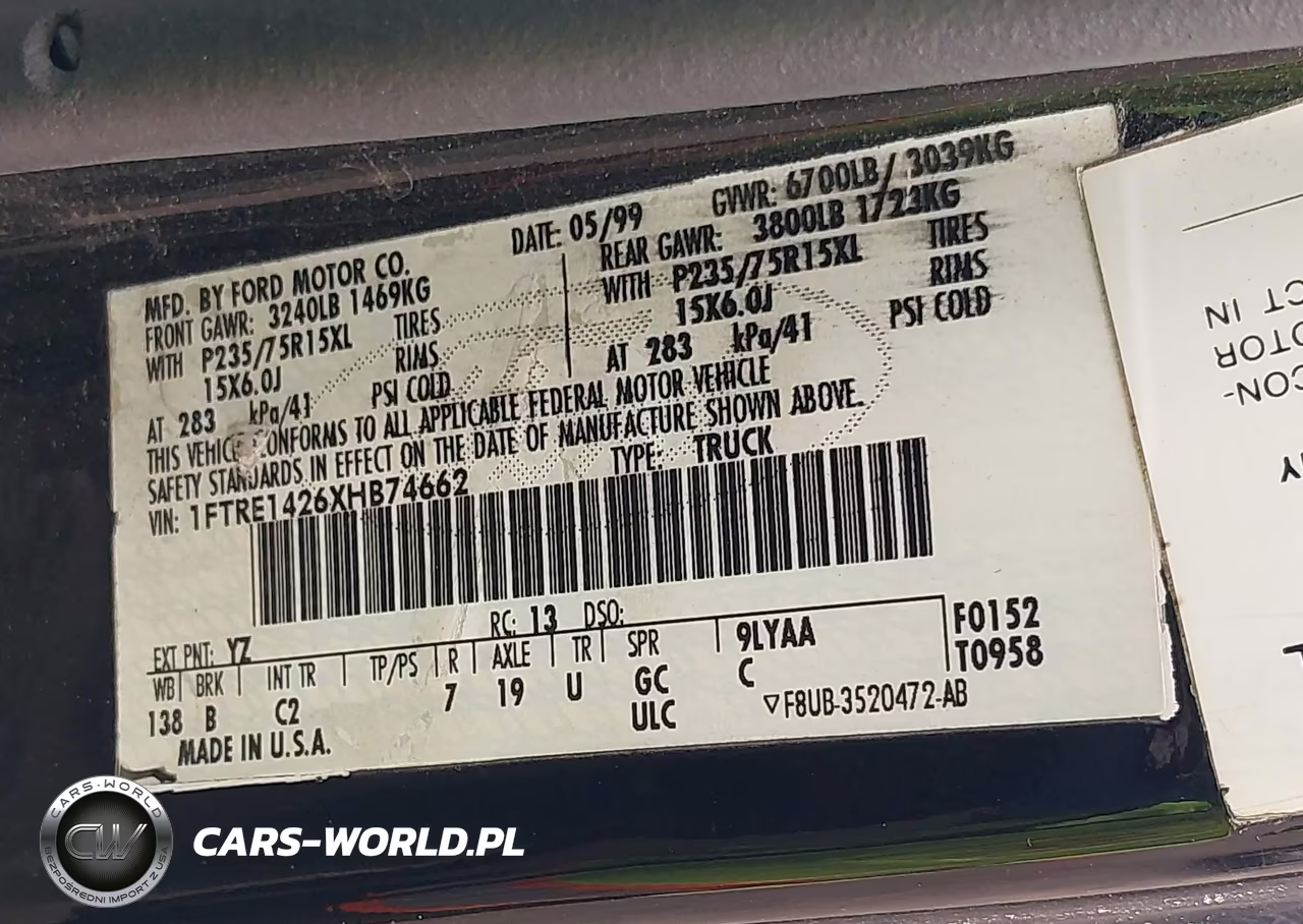 1999 Ford E-150 Commercial-Recreational VIN:1FTRE1426XHB74662 - 9