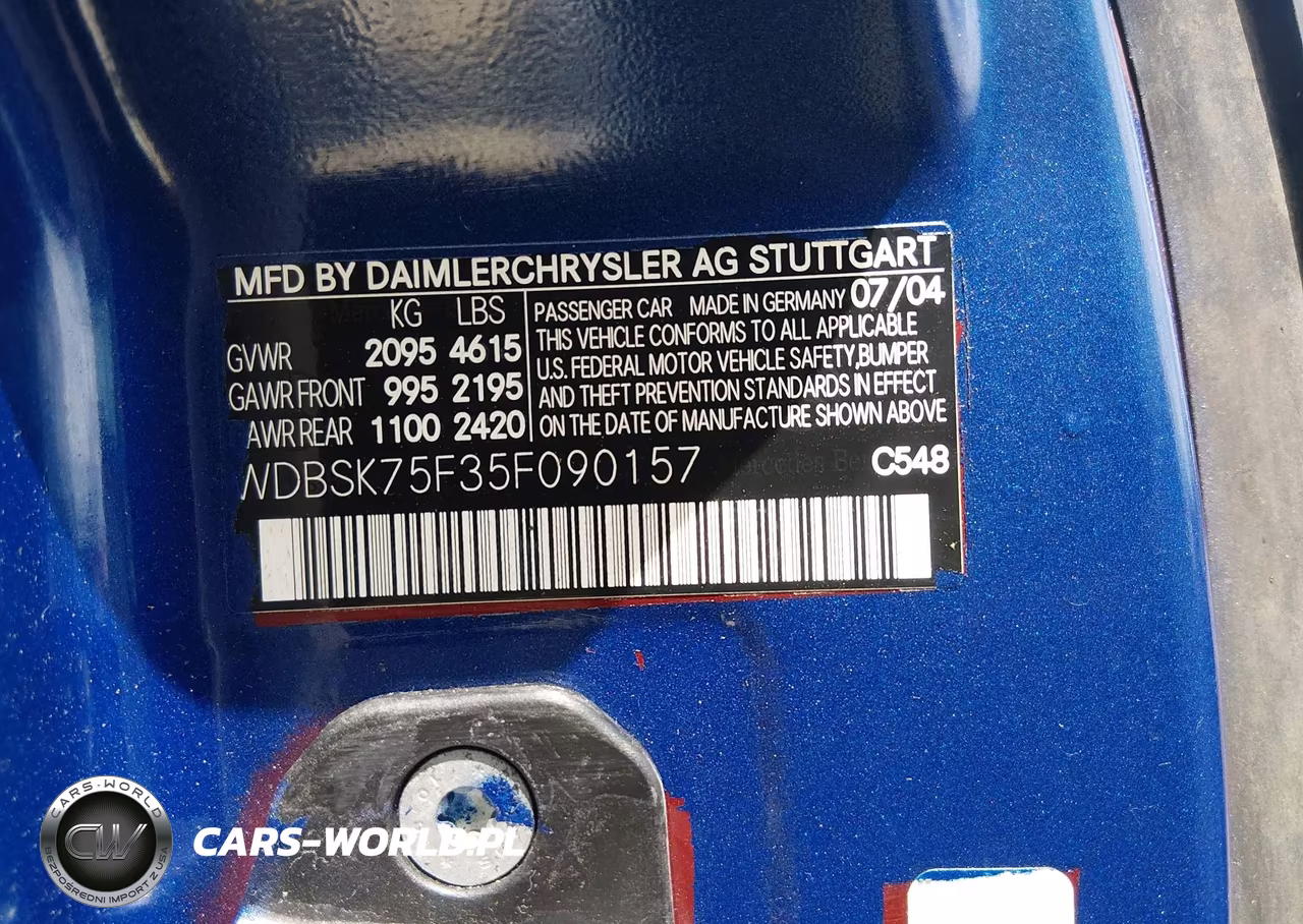 2005 Mercedes-Benz Sl 500 VIN:WDBSK75F35F090157 - 9