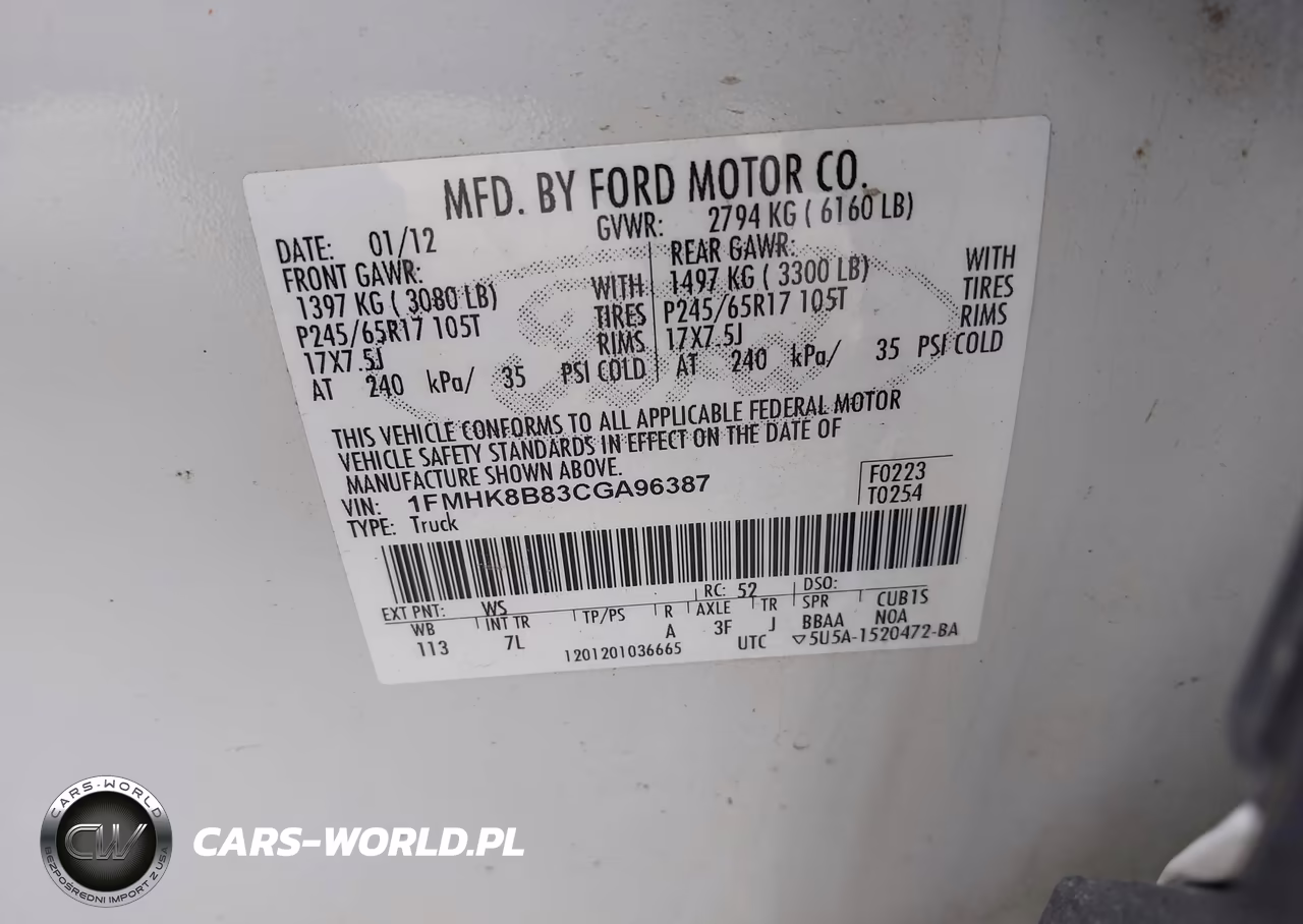 2012 Ford Explorer VIN:1FMHK8B83CGA96387 - 9
