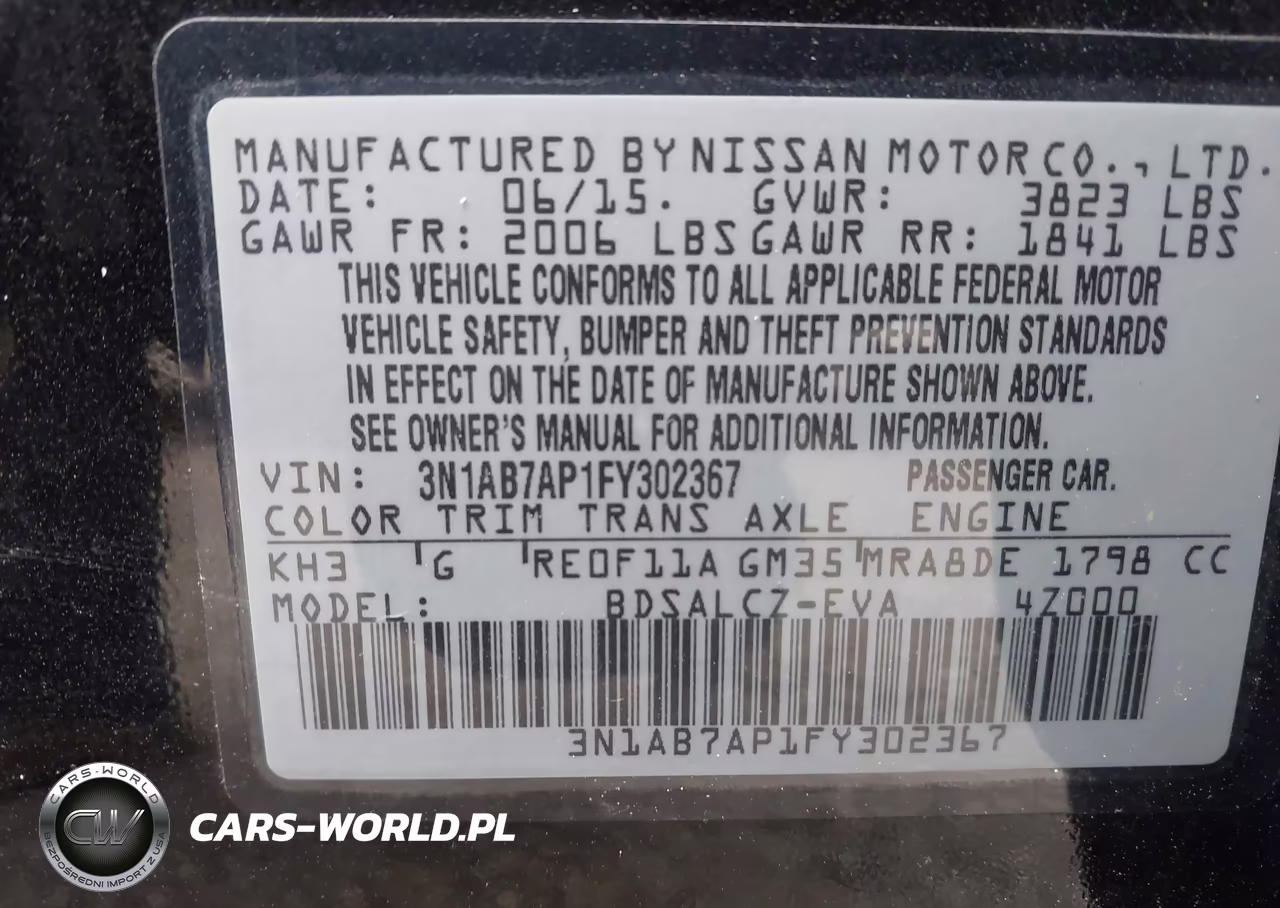 2015 Nissan Sentra S VIN:3N1AB7AP1FY302367 - 9