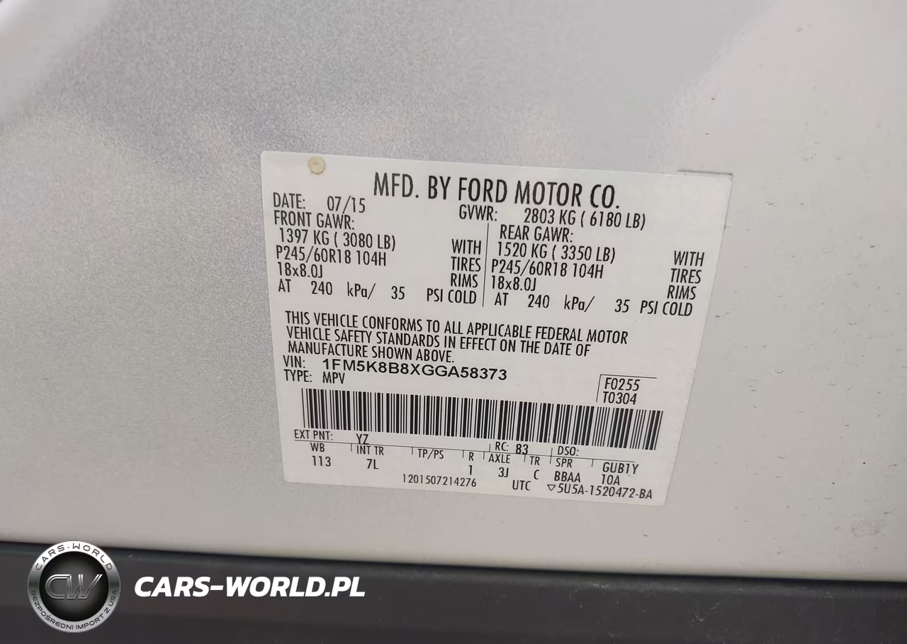 2016 Ford Explorer VIN:1FM5K8B8XGGA58373 - 9
