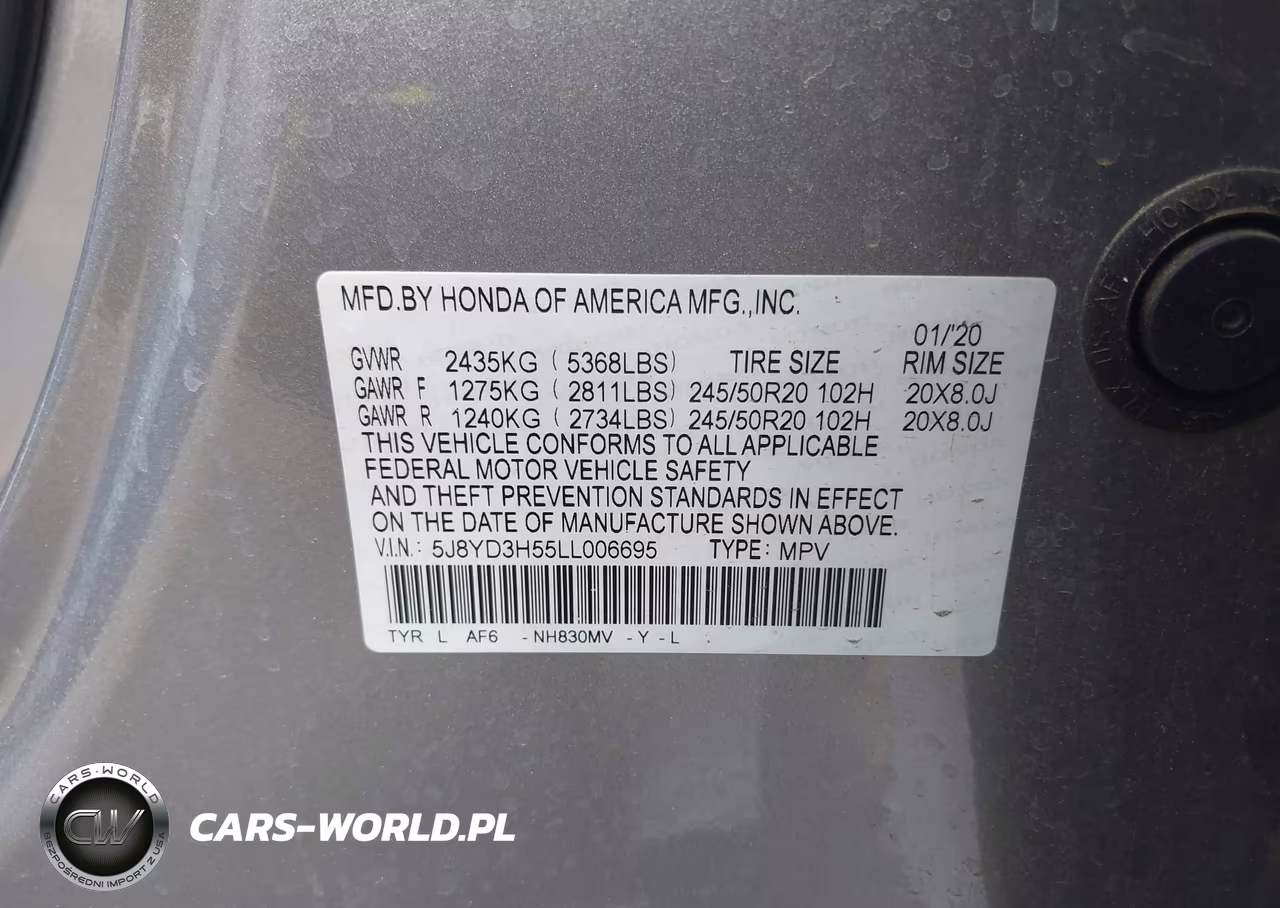 2020 Acura Mdx Technology Package VIN:5J8YD3H55LL006695 - 9
