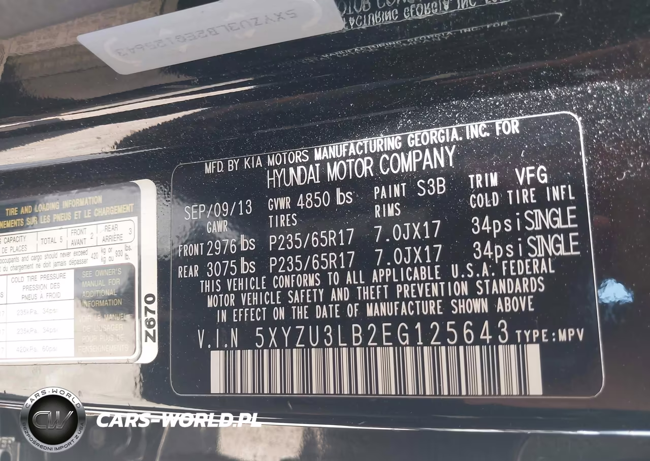 2014 Hyundai Santa Fe Sport 2.4L VIN:5XYZU3LB2EG125643 - 9