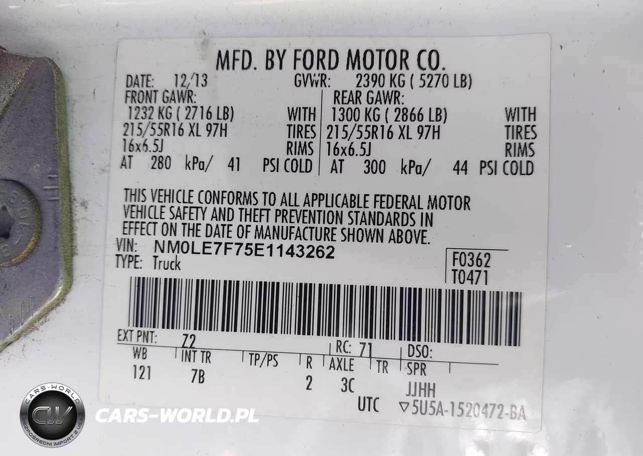 2014 Ford Transit Connect Xlt VIN:NM0LE7F75E1143262 - 9