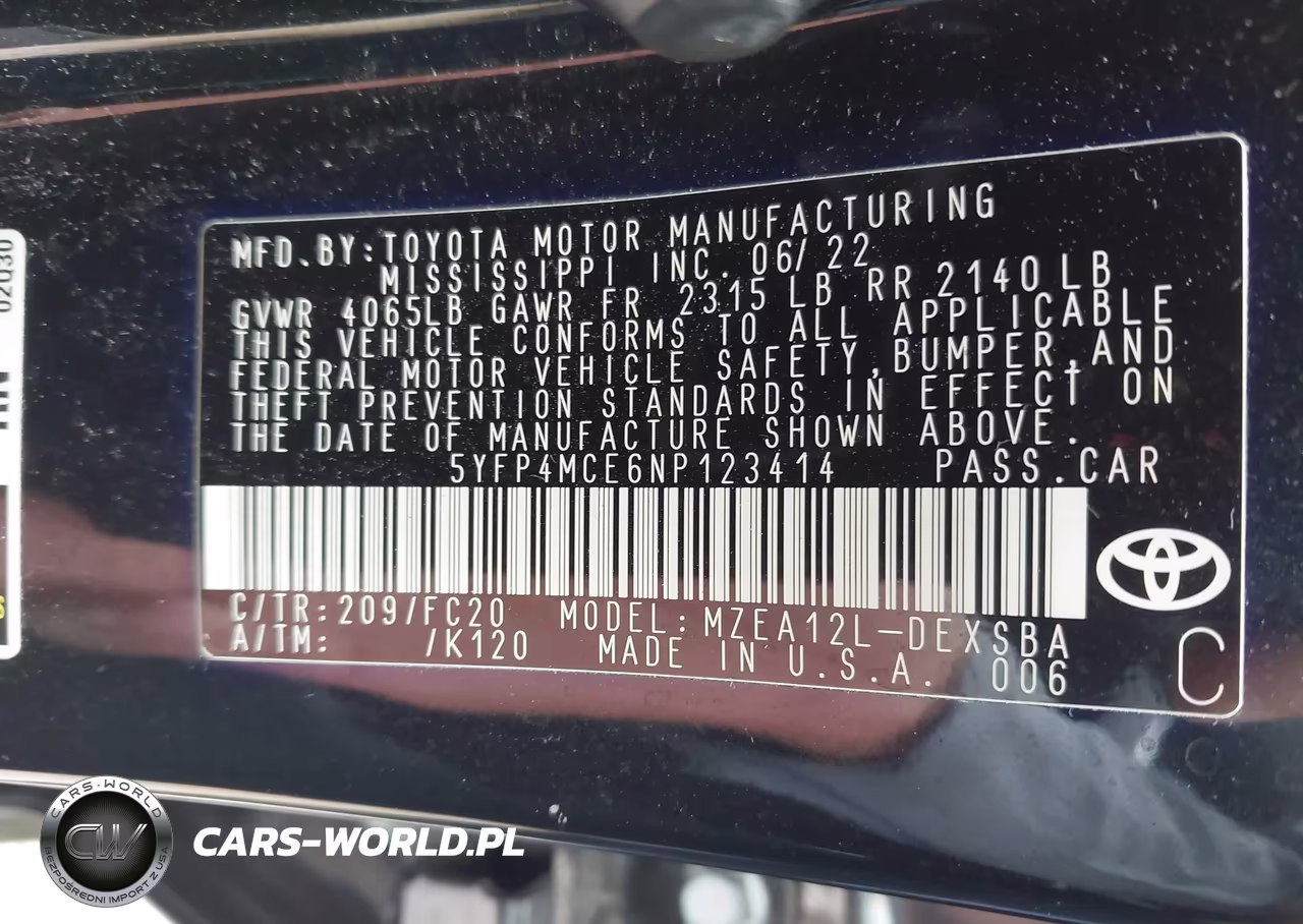 2022 Toyota Corolla Se VIN:5YFP4MCE6NP123414 - 9