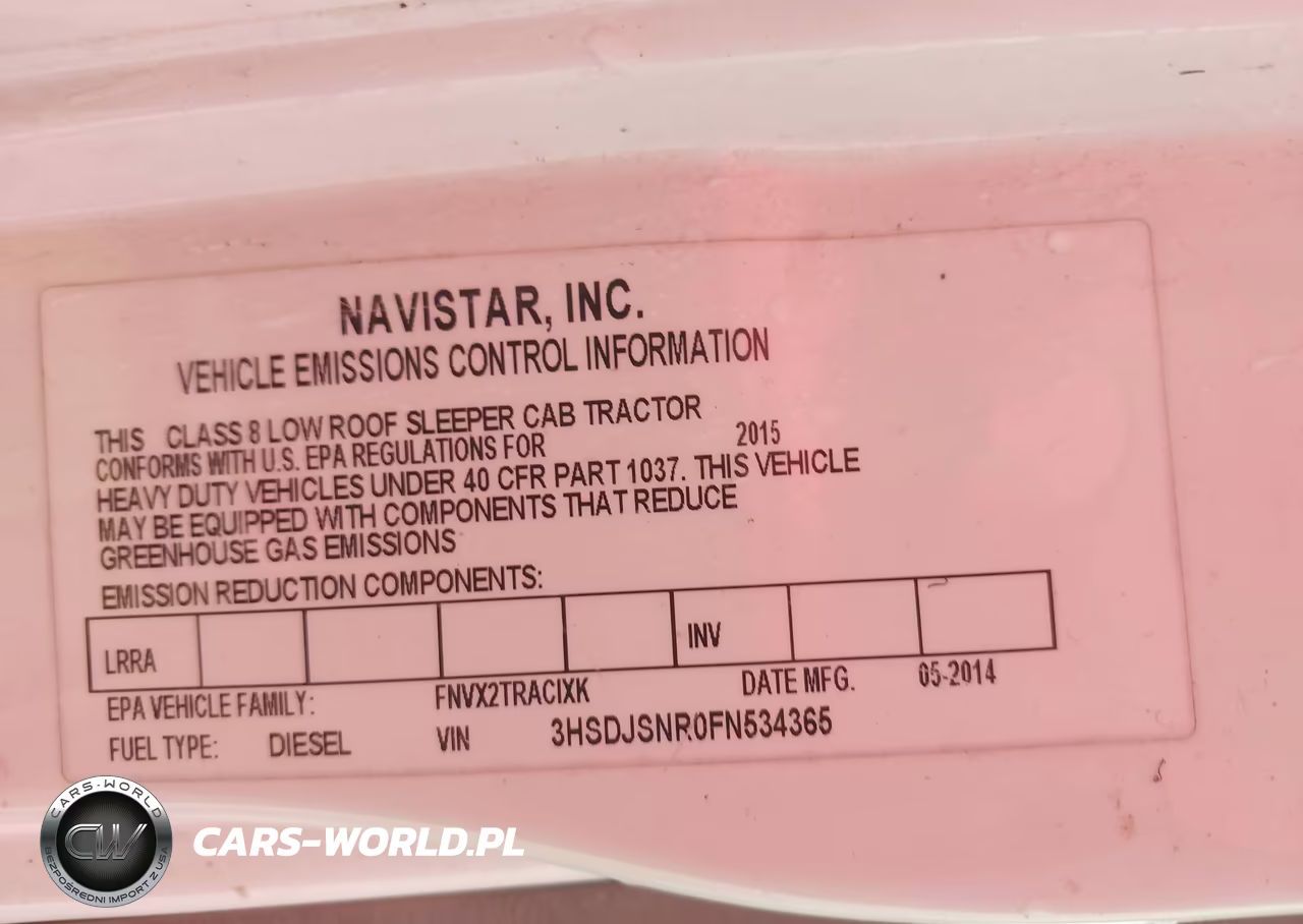2015 International Prostar VIN:3HSDJSNR0FN534365 - 8