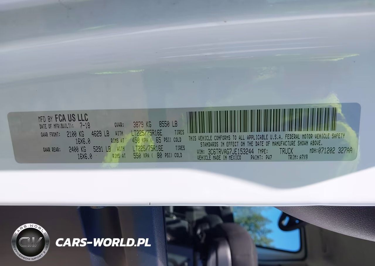 2018 Ram Promaster 1500 VIN:3C6TRVAG7JE153244 - 9