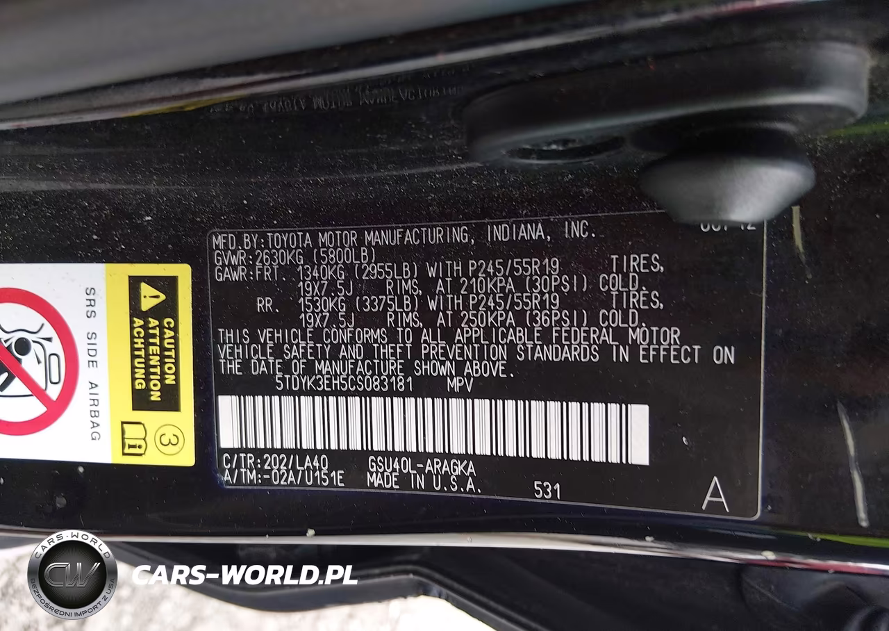 2012 Toyota Highlander Limited V6 VIN:5TDYK3EH5CS083181 - 9