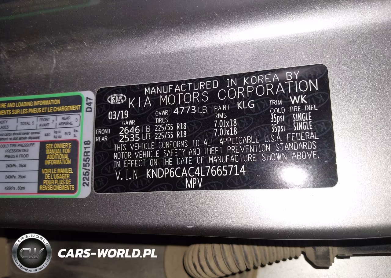2020 Kia Sportage S VIN:KNDP6CAC4L7665714 - 9