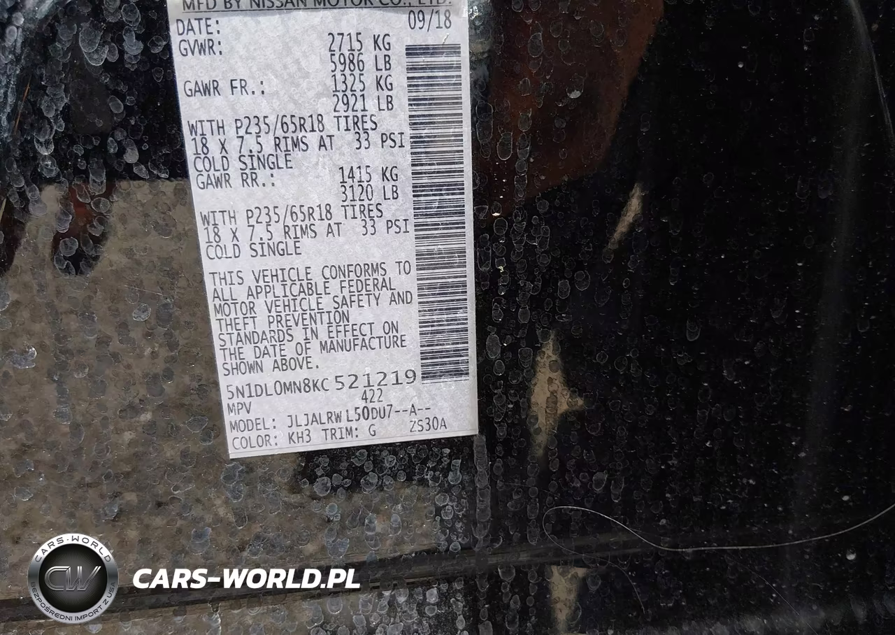 2019 Infiniti Qx60 Luxe VIN:5N1DL0MN8KC521219 - 9