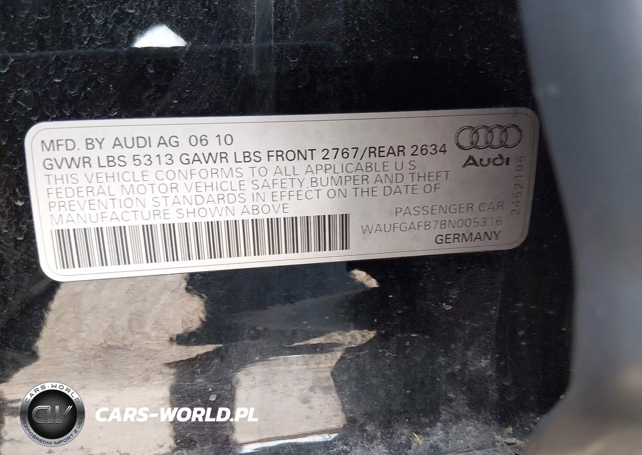 2011 Audi A6 3.0 Premium VIN:WAUFGAFB7BN005316 - 9