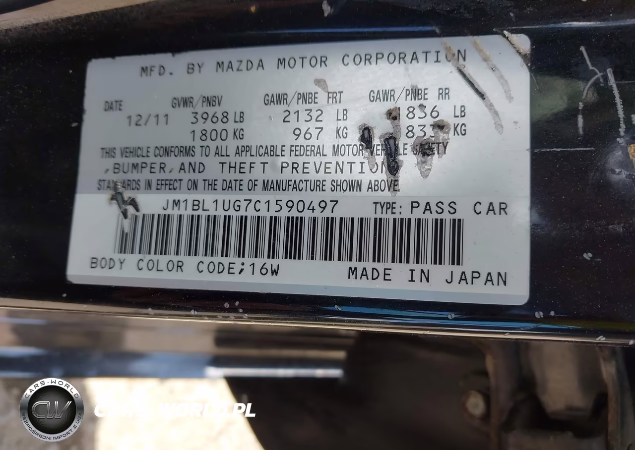 2012 Mazda Mazda3 I Sport VIN:JM1BL1UG7C1590497 - 9