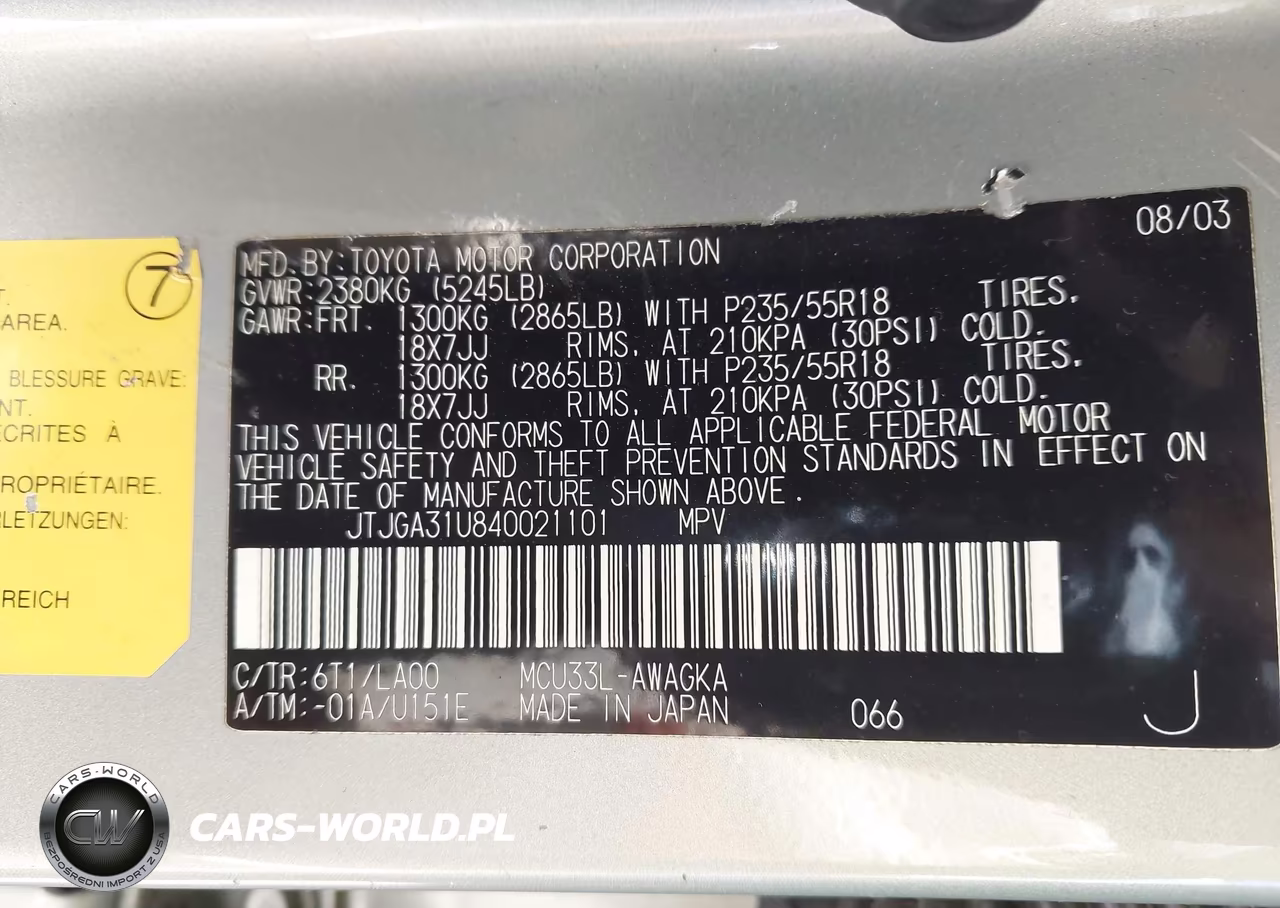 2004 Lexus Rx 330 VIN:JTJGA31U840021101 - 9