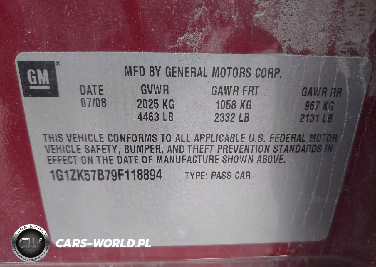 2009 Chevrolet Malibu Ltz VIN:1G1ZK57B79F118894 - 9