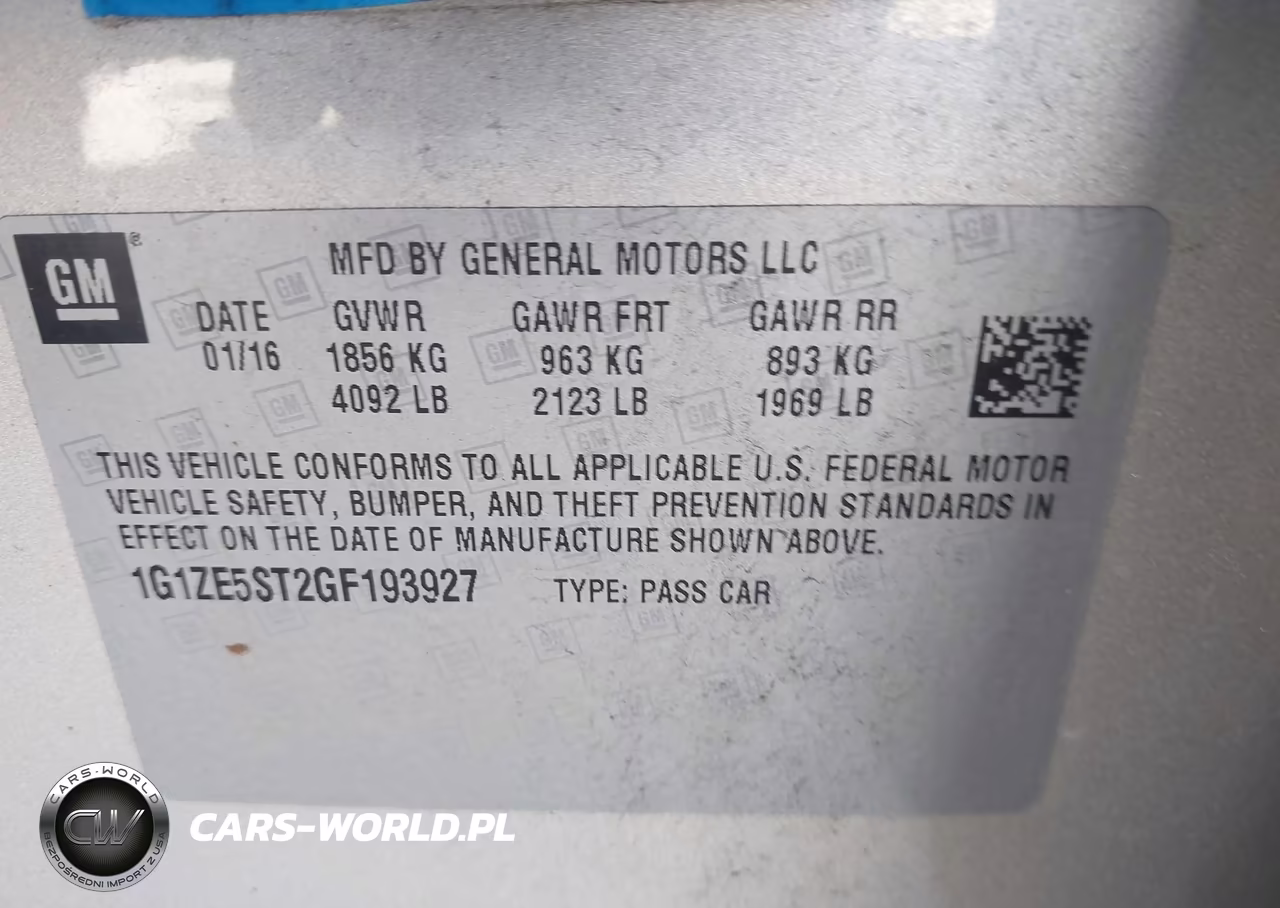 2016 Chevrolet Malibu 1Lt VIN:1G1ZE5ST2GF193927 - 9