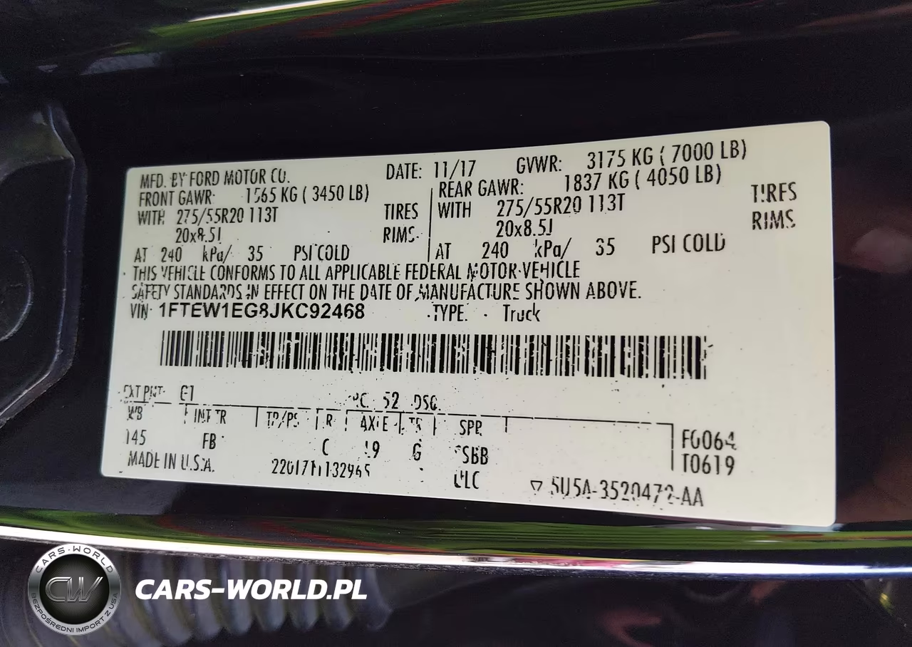 2018 Ford F-150 Xlt VIN:1FTEW1EG8JKC92468 - 9