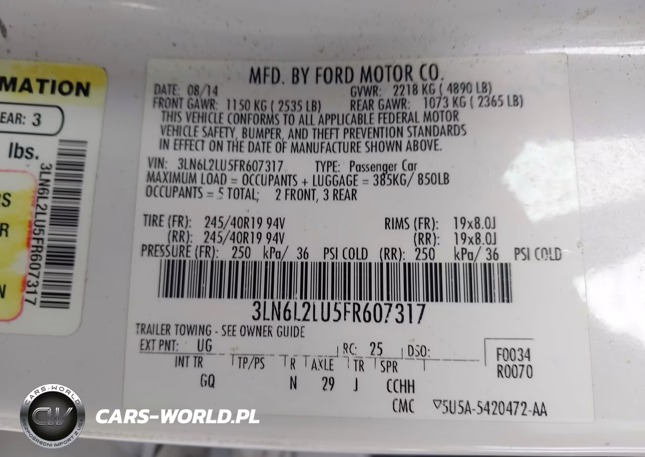 2015 Lincoln Mkz Hybrid VIN:3LN6L2LU5FR607317 - 9
