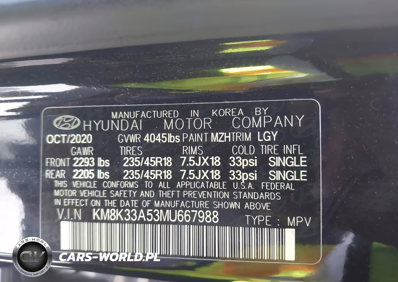2021 Hyundai Kona Limited VIN:KM8K33A53MU667988 - 9