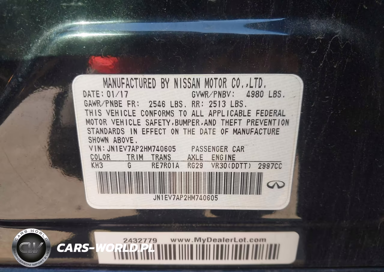 2017 Infiniti Q50 3.0T Signature Edition VIN:JN1EV7AP2HM740605 - 9