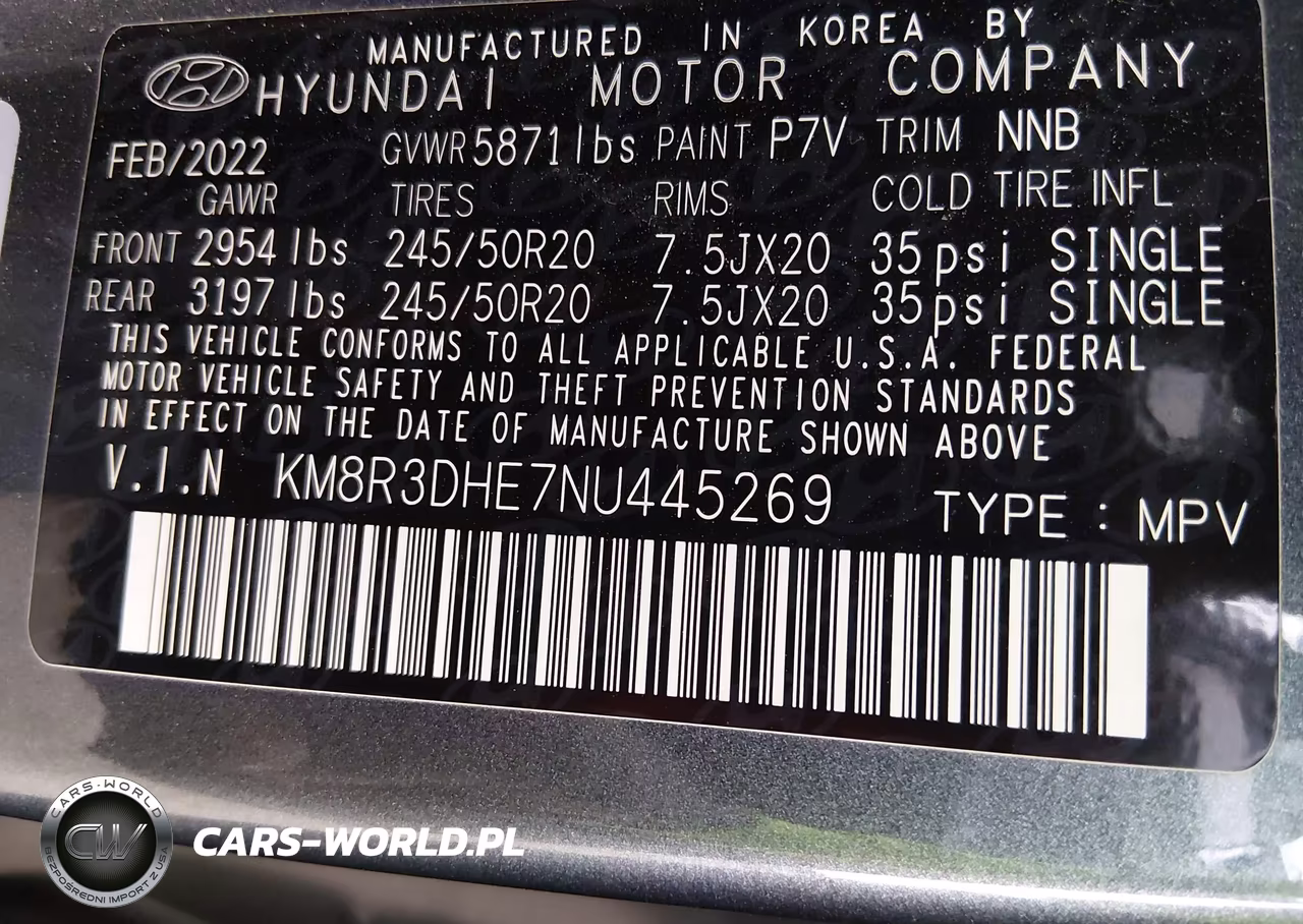 2022 Hyundai Palisade Sel VIN:KM8R3DHE7NU445269 - 9