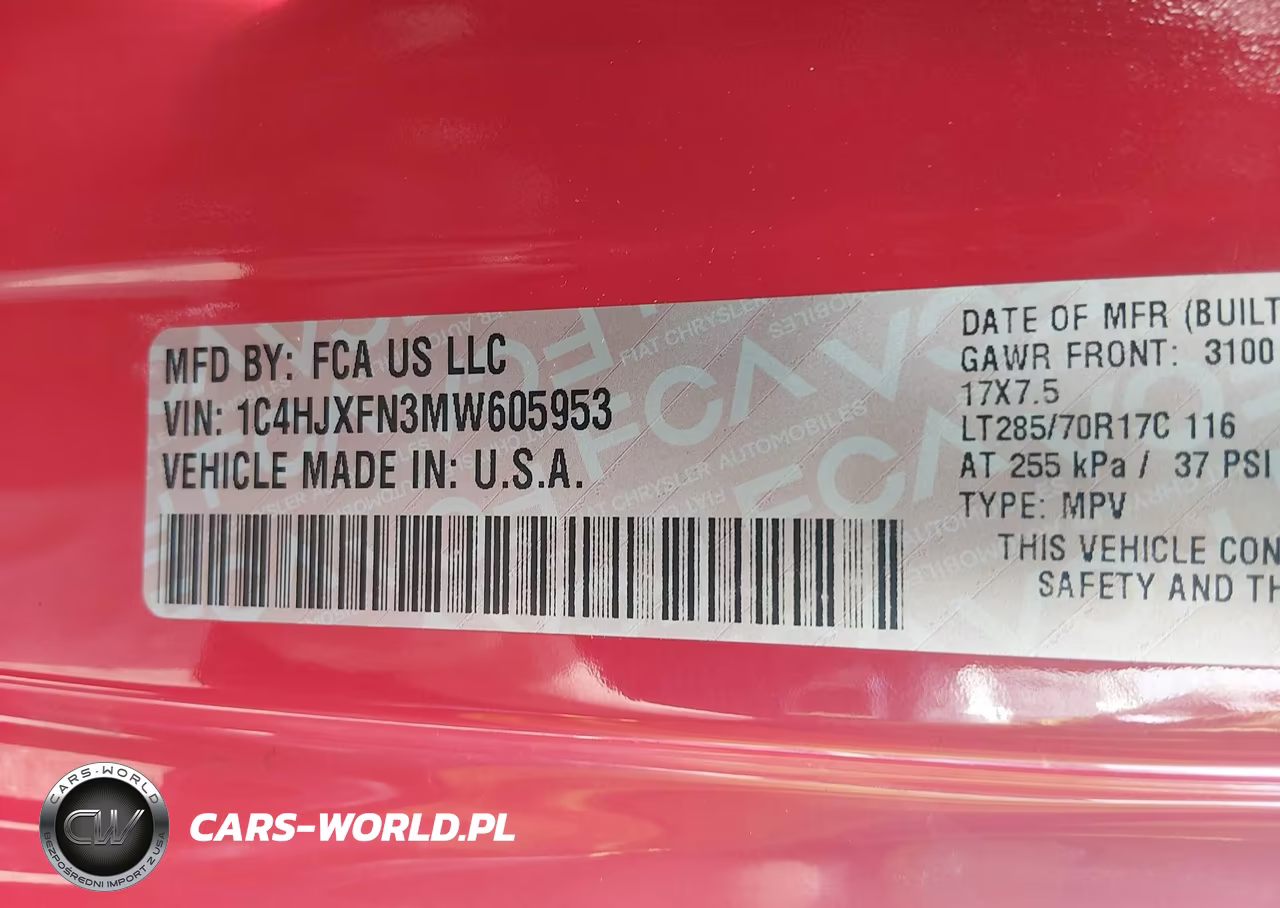 2021 Jeep Wrangler Unlimited Rubicon 4X4 VIN:1C4HJXFN3MW605953 - 9