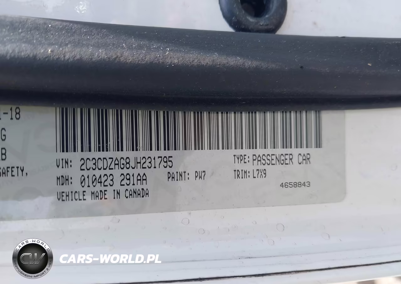 2018 Dodge Challenger Sxt VIN:2C3CDZAG8JH231795 - 9