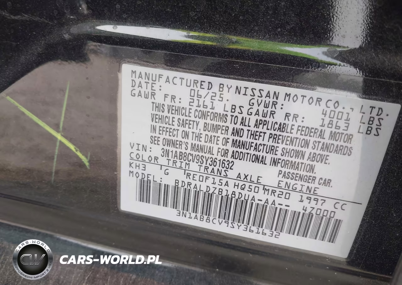 2025 Nissan Sentra Sv VIN:3N1AB8CV9SY361632 - 9