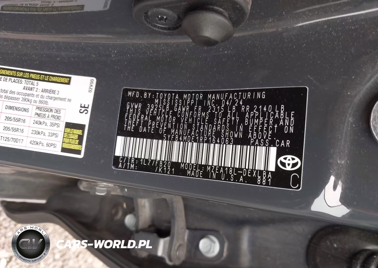 2024 Toyota Corolla Le VIN:5YFB4MDE1RP164063 - 9