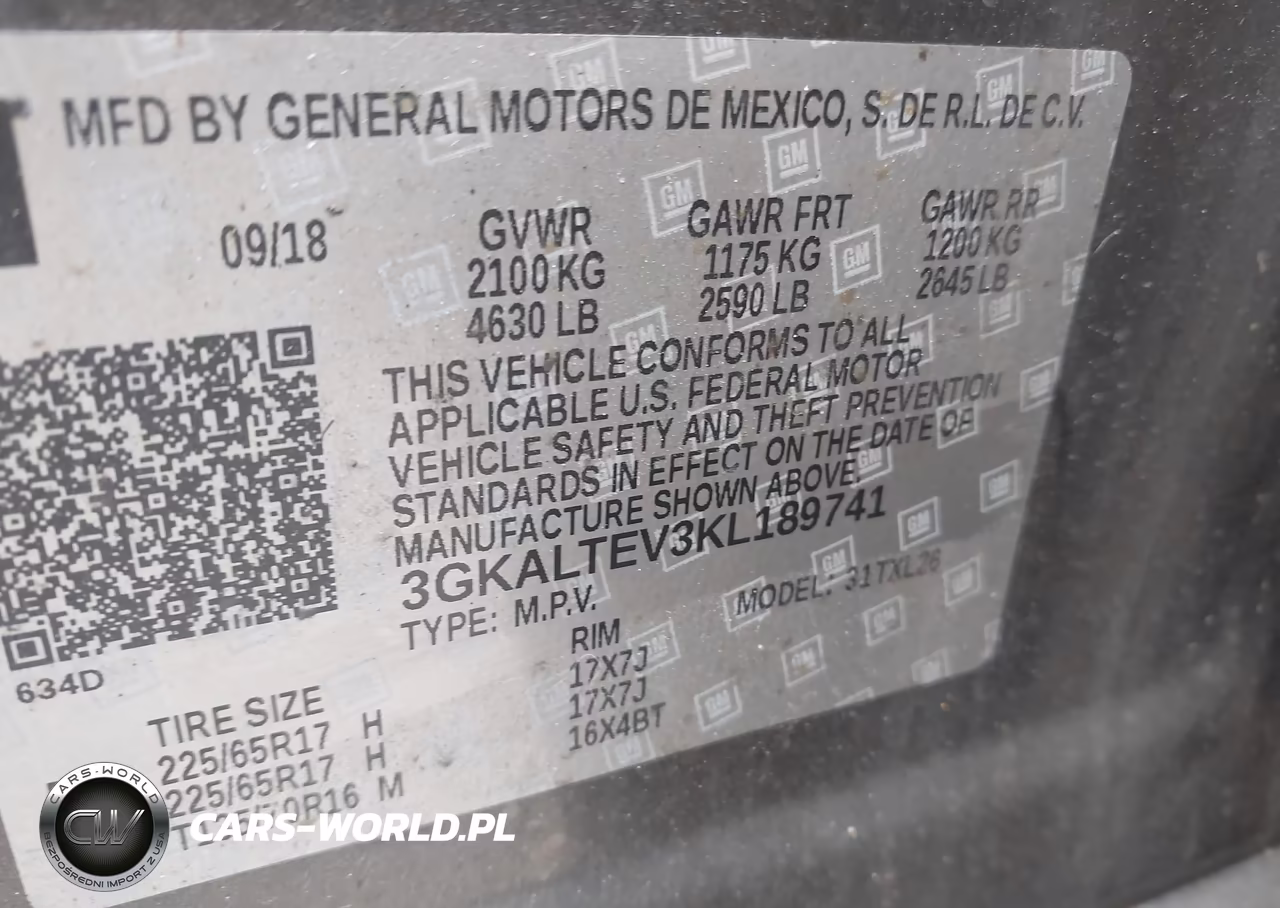2019 GMC Terrain Sle VIN:3GKALTEV3KL189741 - 9