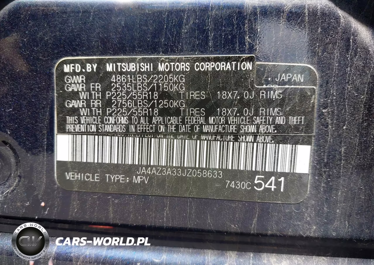 2018 Mitsubishi Outlander Es VIN:JA4AZ3A33JZ058633 - 9