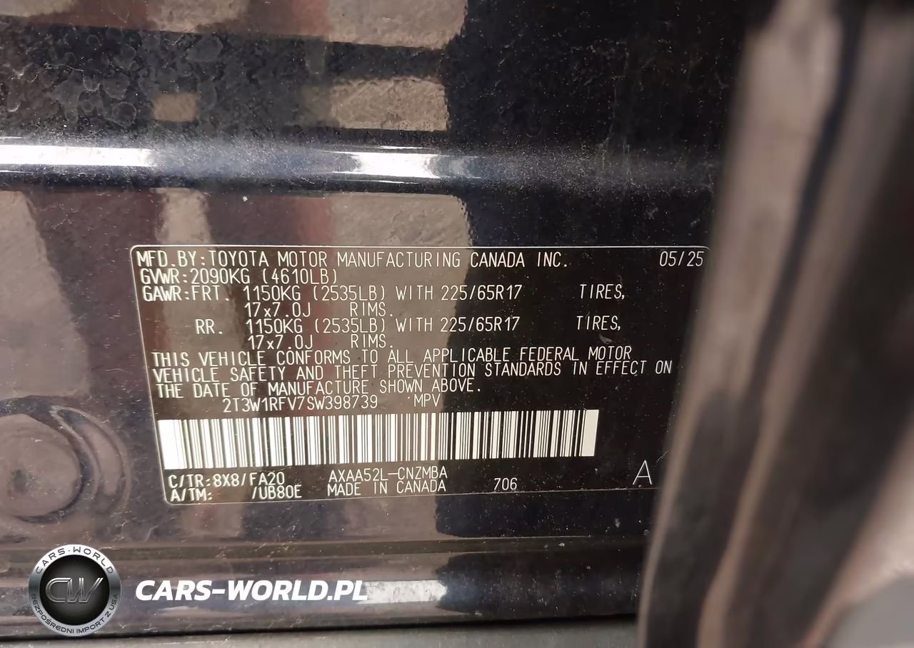 2025 Toyota Rav4 Xle VIN:2T3W1RFV7SW398739 - 9