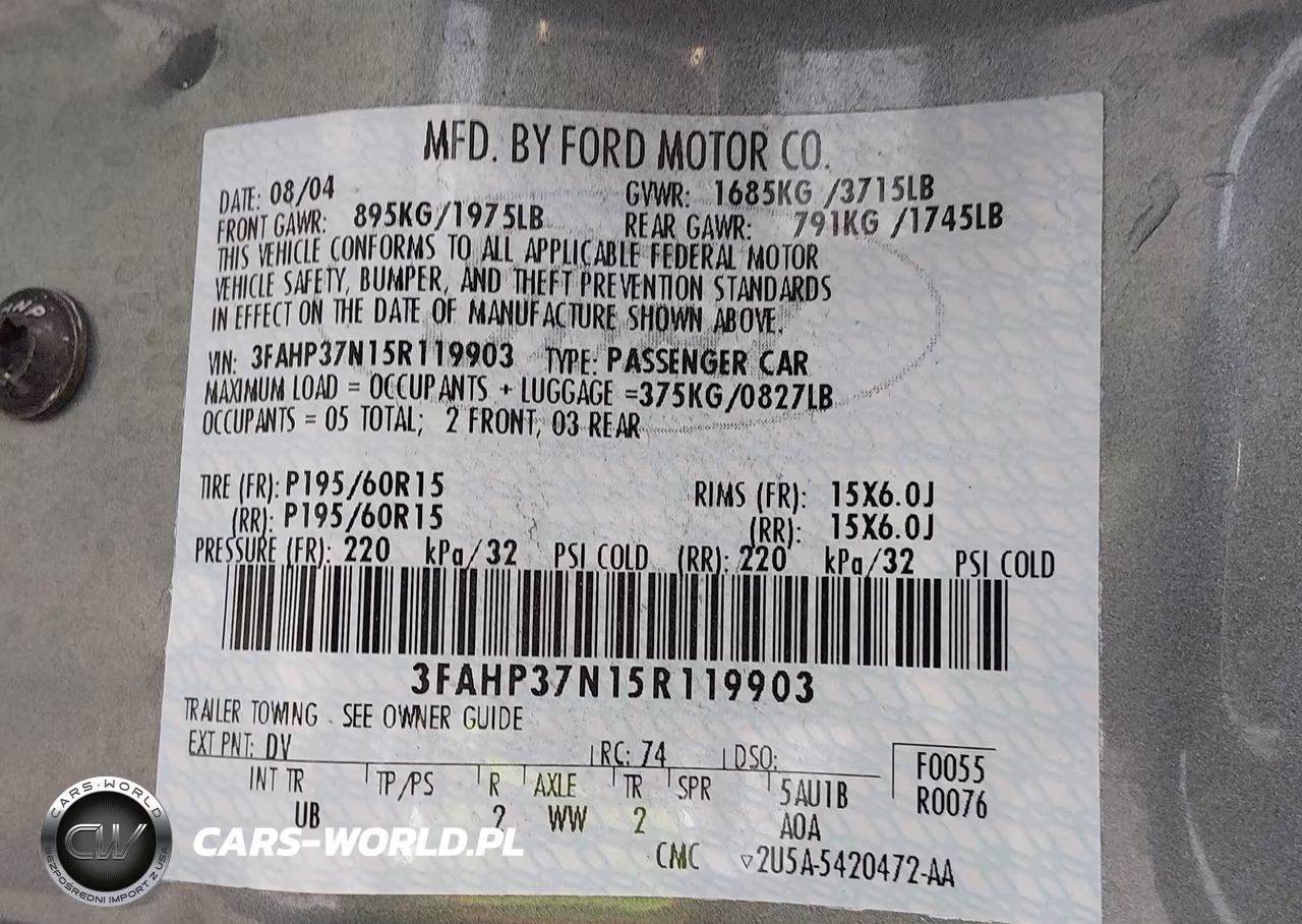 2005 Ford Focus Zx5 VIN:3FAHP37N15R119903 - 9