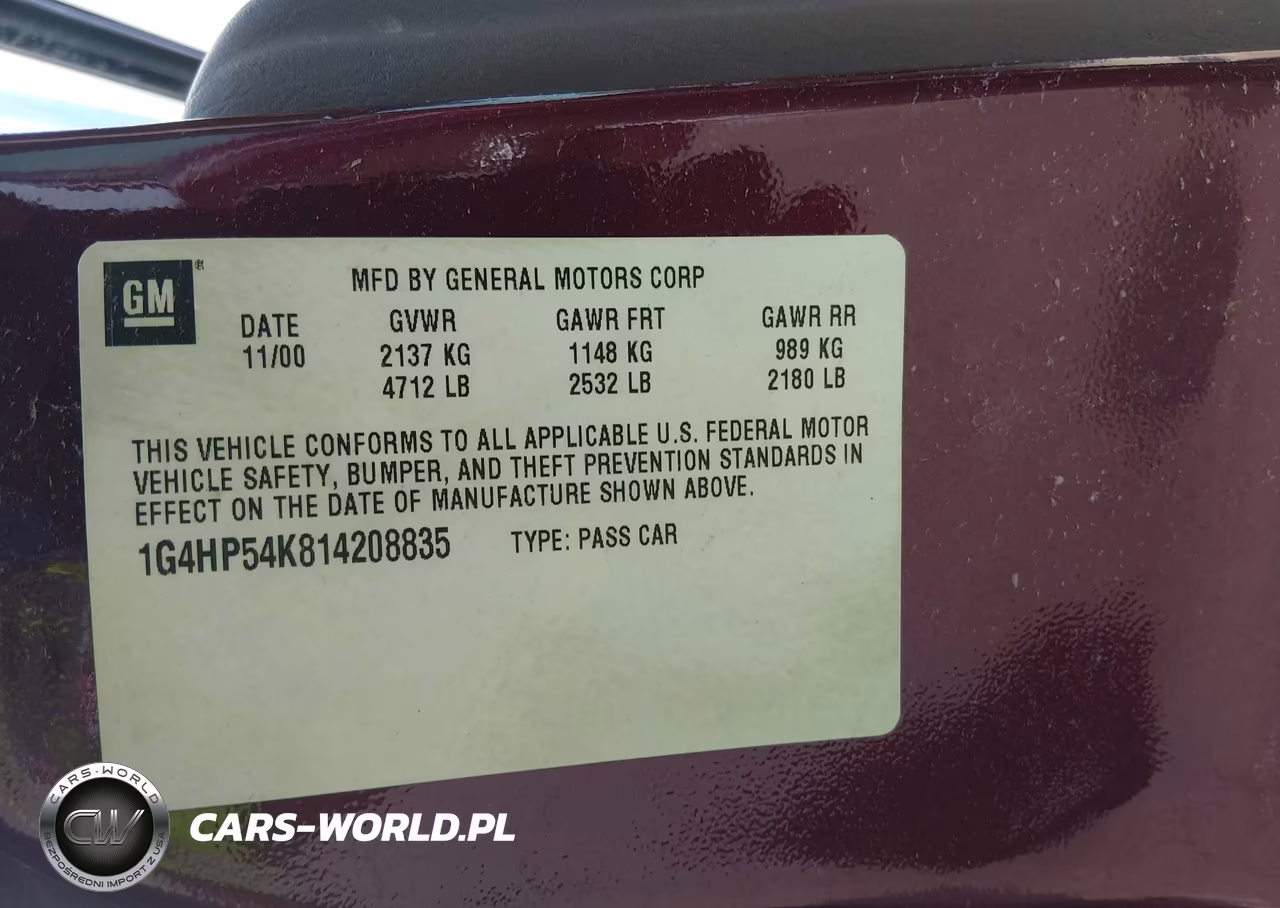 2001 Buick Lesabre Custom VIN:1G4HP54K814208835 - 9