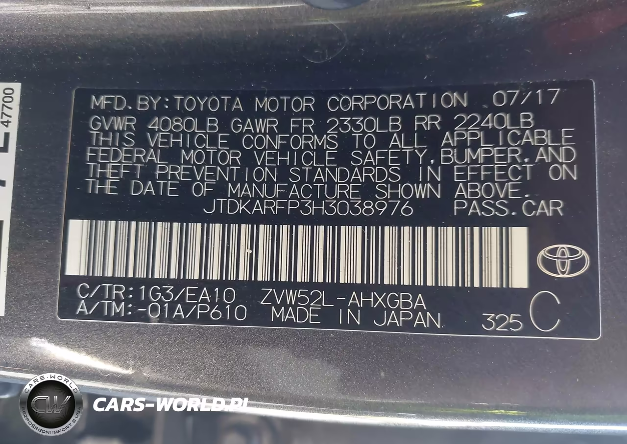 2017 Toyota Prius Prime Advanced VIN:JTDKARFP3H3038976 - 9
