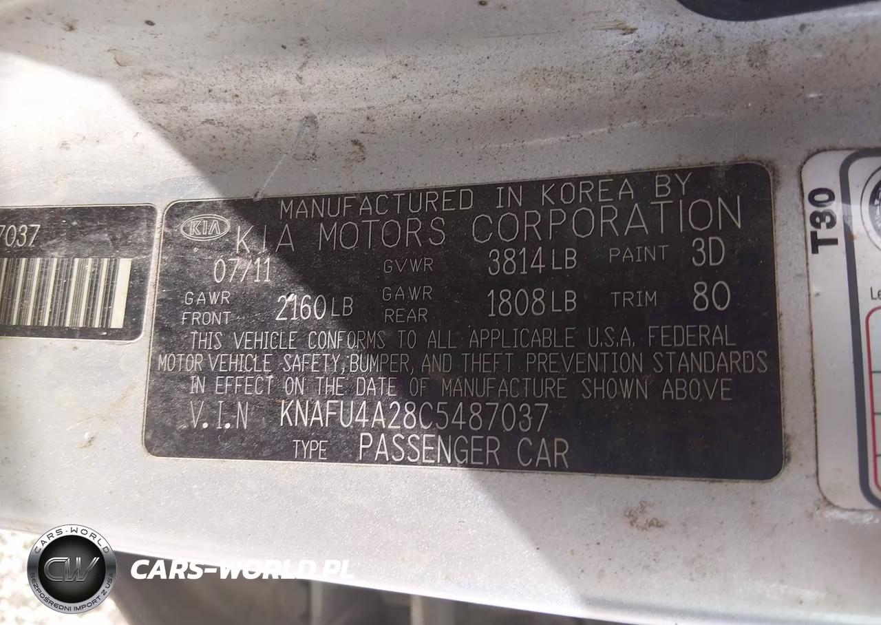 2012 Kia Forte Ex VIN:KNAFU4A28C5487037 - 9