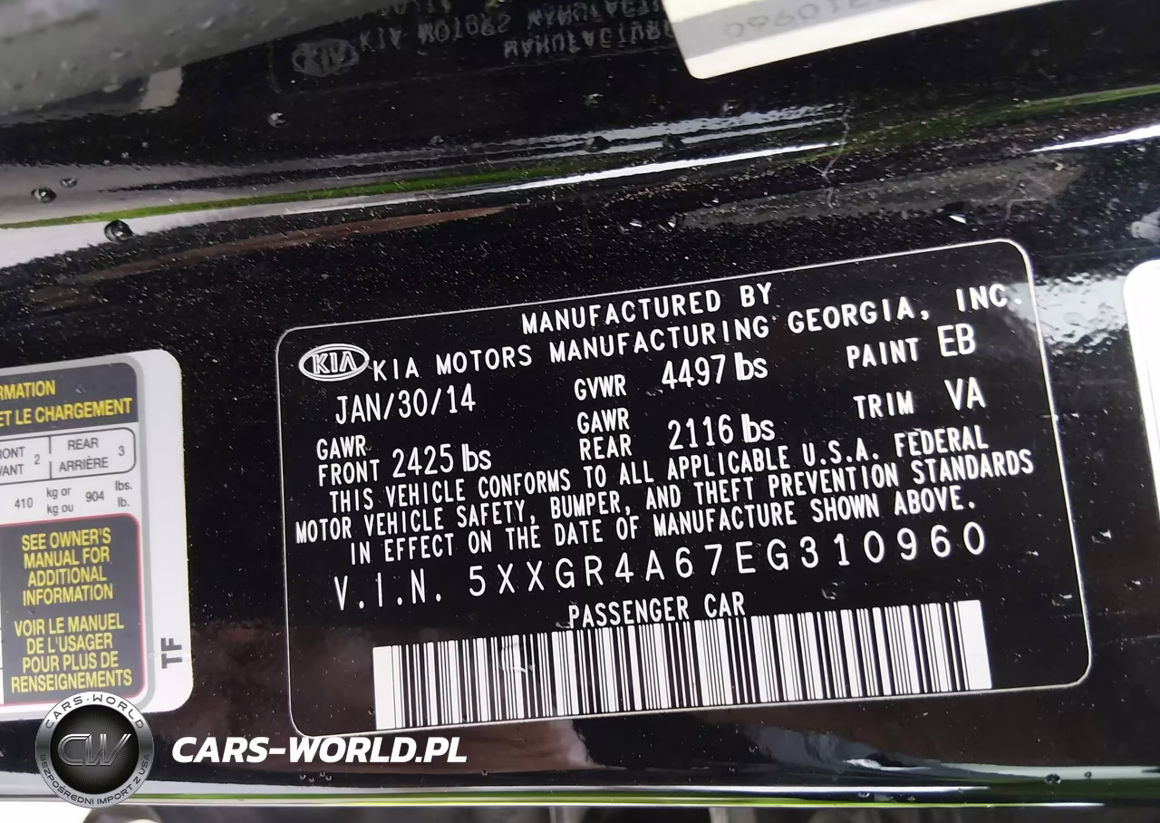 2014 Kia Optima Sx Turbo VIN:5XXGR4A67EG310960 - 9