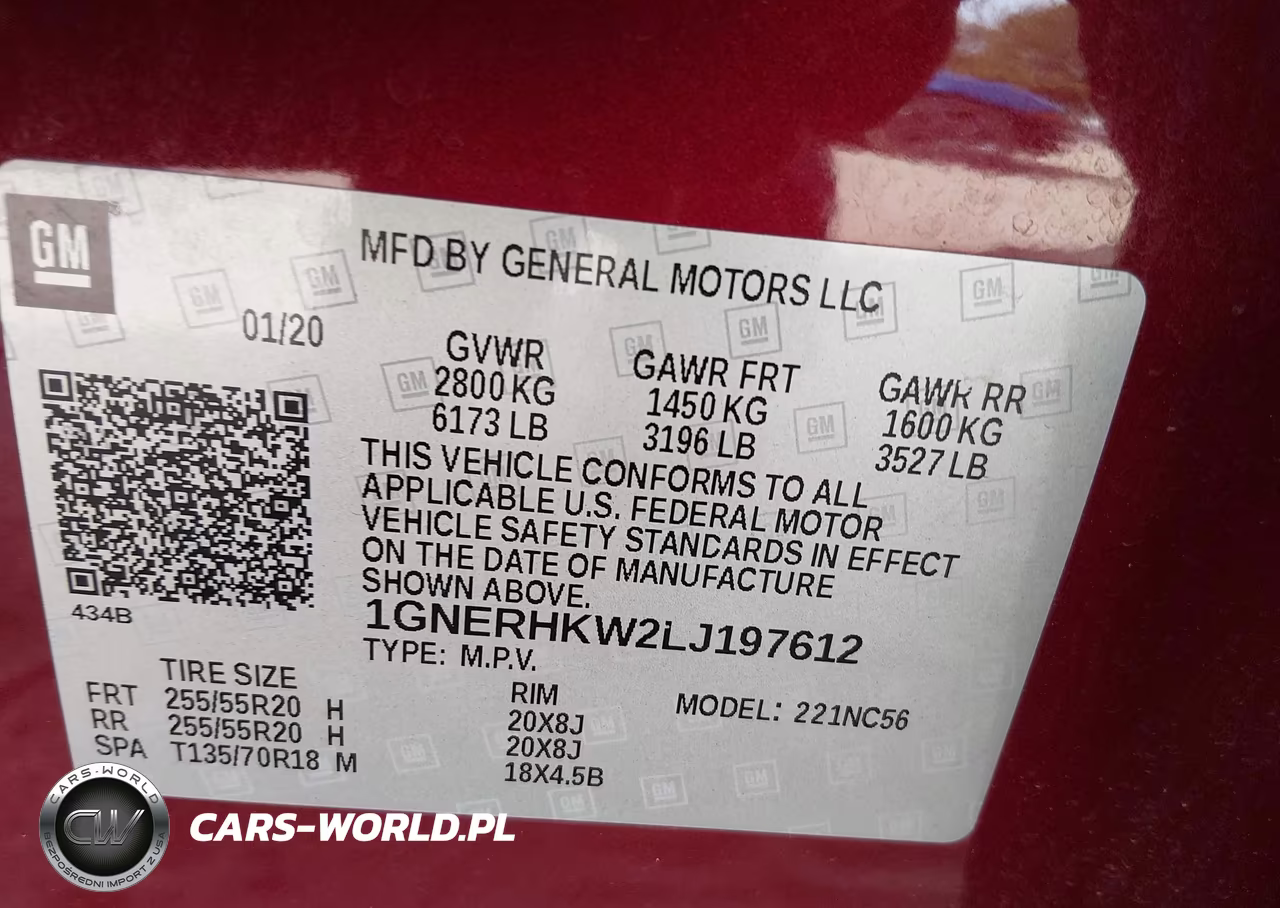 2020 Chevrolet Traverse Fwd Lt Leather VIN:1GNERHKW2LJ197612 - 9