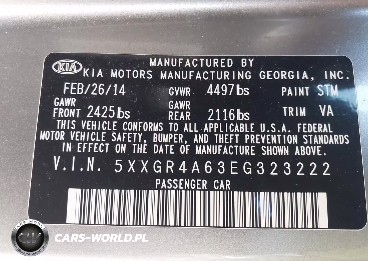 2014 Kia Optima Sx Turbo VIN:5XXGR4A63EG323222 - 9