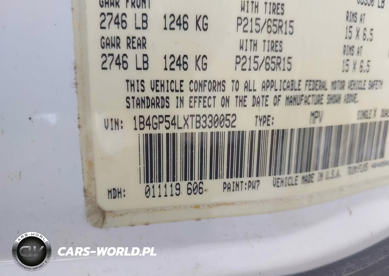 1996 Dodge Grand Caravan Le-Es VIN:1B4GP54LXTB330052 - 9