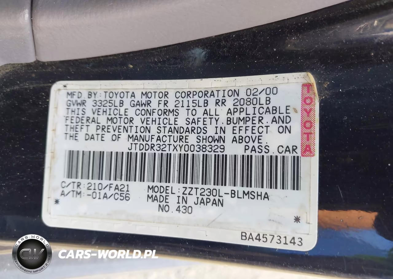 2000 Toyota Celica Gt VIN:JTDDR32TXY0038329 - 9