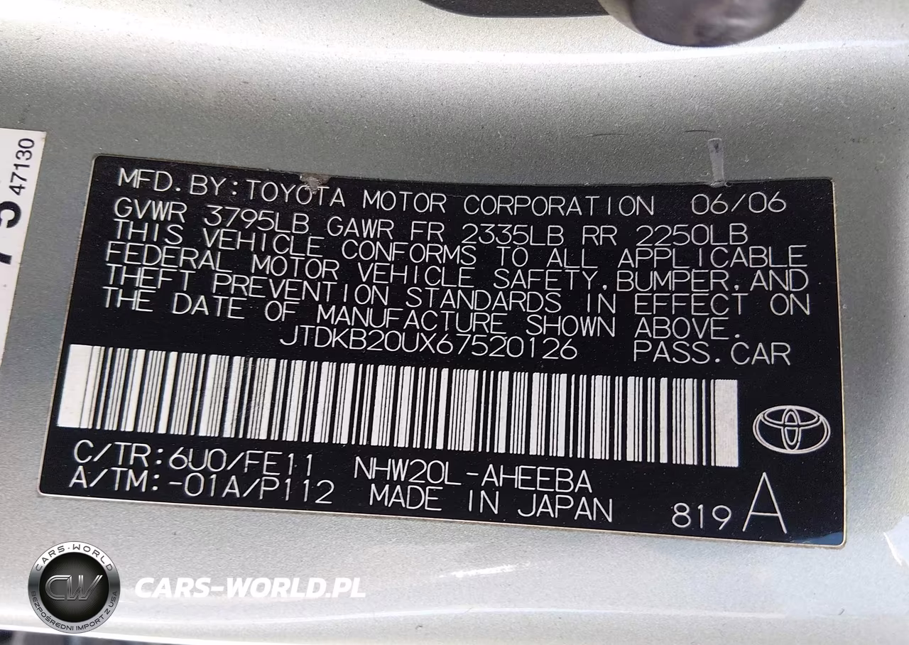 2006 Toyota Prius VIN:JTDKB20UX67520126 - 9