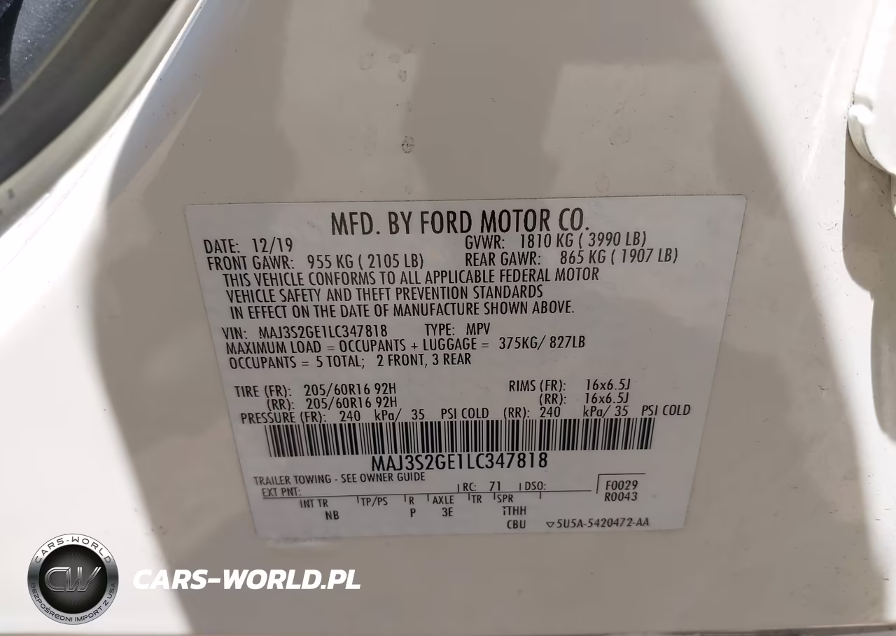 2020 Ford Ecosport Se VIN:MAJ3S2GE1LC347818 - 9