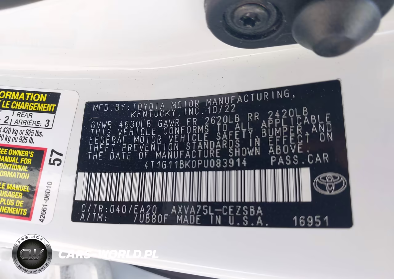 2023 Toyota Camry Se Awd VIN:4T1G11BK0PU083914 - 9