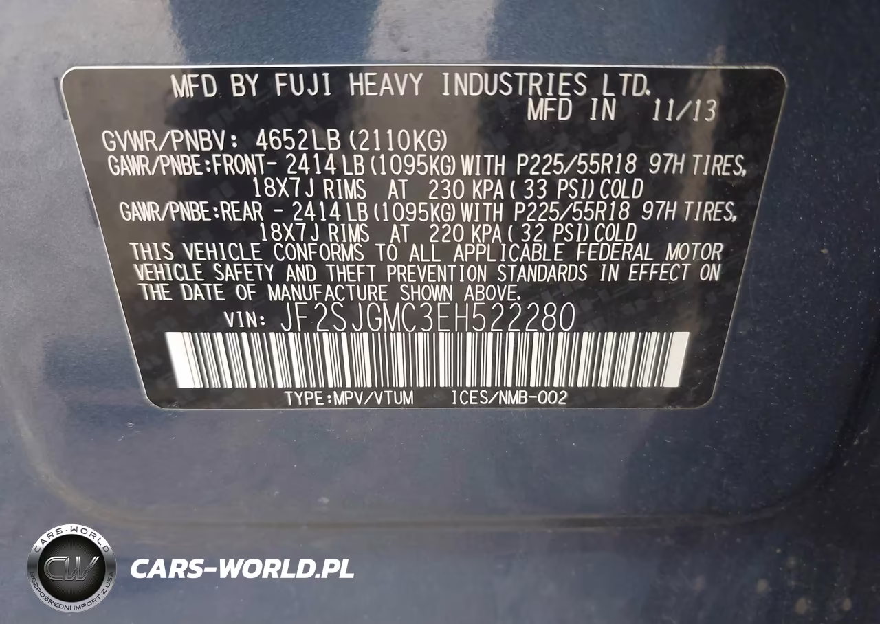2014 Subaru Forester 2.0Xt Touring VIN:JF2SJGMC3EH522280 - 9